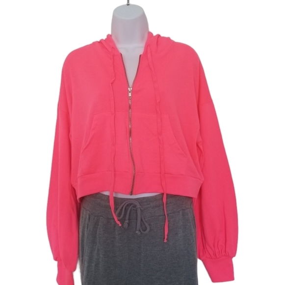 Fashion Nova Pink Hoodie Jacket - Picture 2 of 6